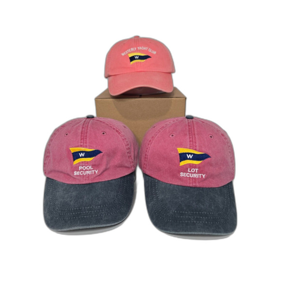 Adams Other - Westerly Yacht Club Dad Hat Bundle | Adams WPS | Pink Maroon | 3 Strapback Caps